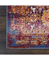 Long Street Looms Era Tabriz ERA03 Red, Multi 2'4" x 8' Runner Rug
