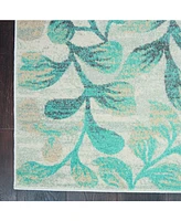 Long Street Looms Peace PEA03 Ivory 6' x 9' Area Rug