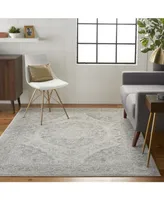 Long Street Looms Peace PEA05 Ivory 5'3" x 7'3" Area Rug