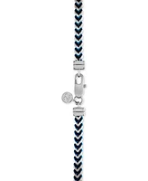 Esquire Men's Jewelry Fox Chain Necklace in Stainless Steel and Blue Ion-Plate, Created for Macy's