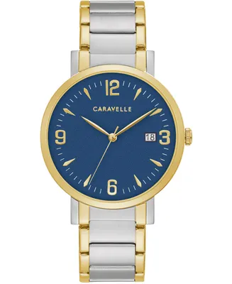 Caravelle Men's Two-Tone Stainless Steel Bracelet Watch 39mm
