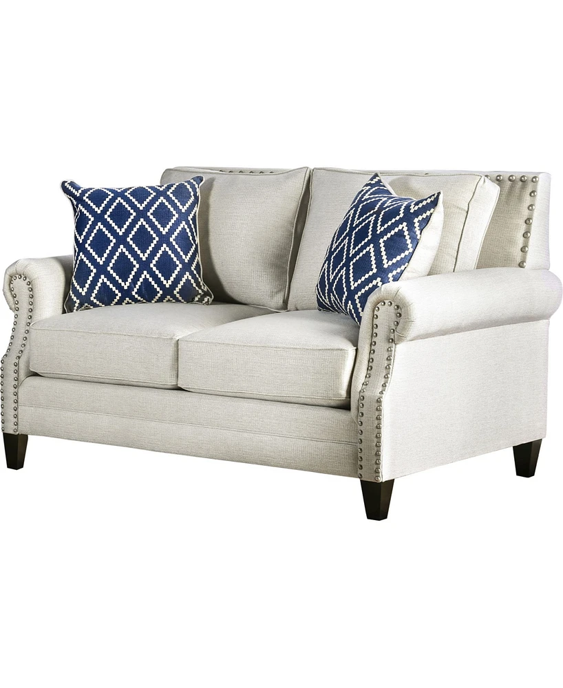 Furniture of America Ben Lomond Upholstered Love Seat