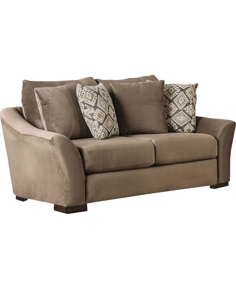 Furniture of America Mallena Upholstered Love Seat