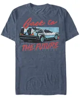 Fifth Sun Back to the Future Franchise Men's Delorean Grid Short Sleeve T-Shirt