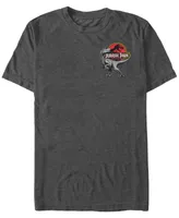 Fifth Sun Jurassic Park Men's Left Chest Raptor Logo Short Sleeve T-Shirt