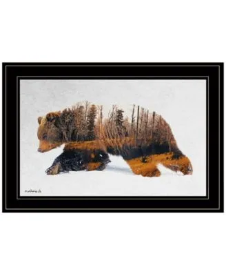 Trendy Decor 4u Traveling Bear By Andreas Lie Ready To Hang Framed Print Collection