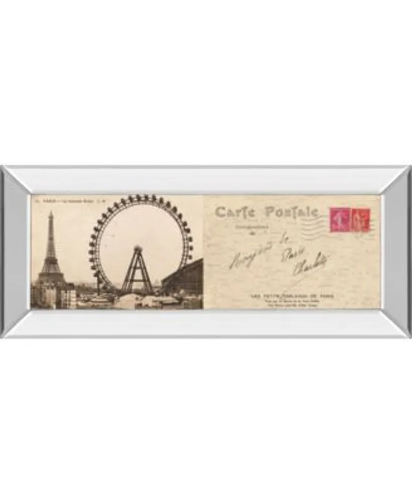 Classy Art Lettre De Paris By Wild Apple Graphics Mirror Framed Print Wall Art Collection