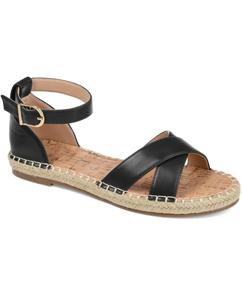 Journee Collection Women's Lyddia Espadrille Flat Sandals