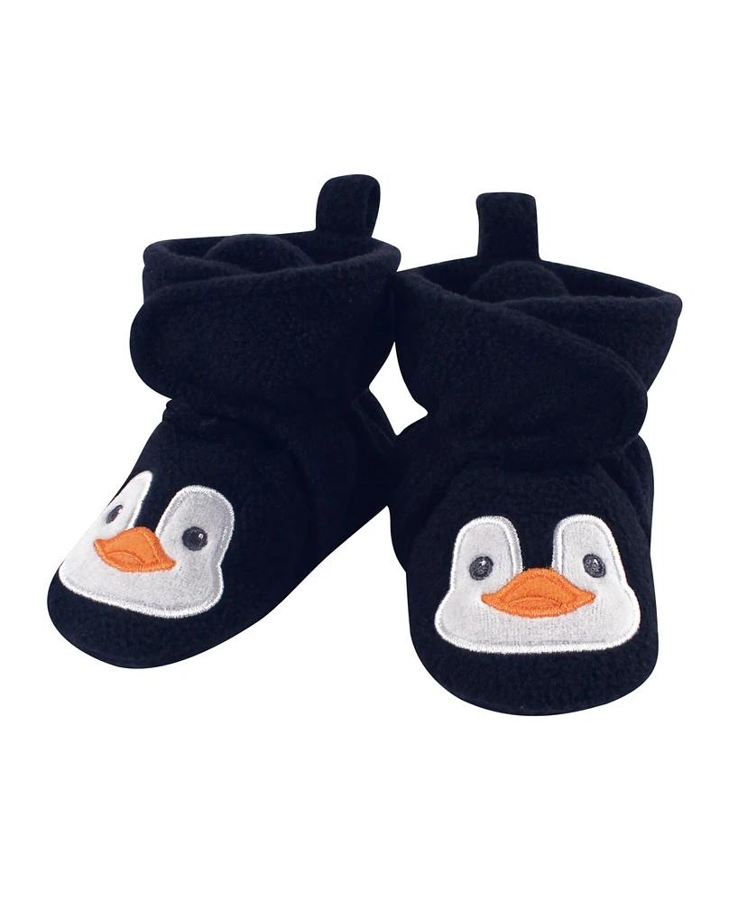 Hudson Baby Girls and Boys Penguin Cozy Fleece Booties