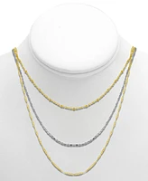 And Now This Silver Plated Multi-Chain 18" Layered Statement Necklace