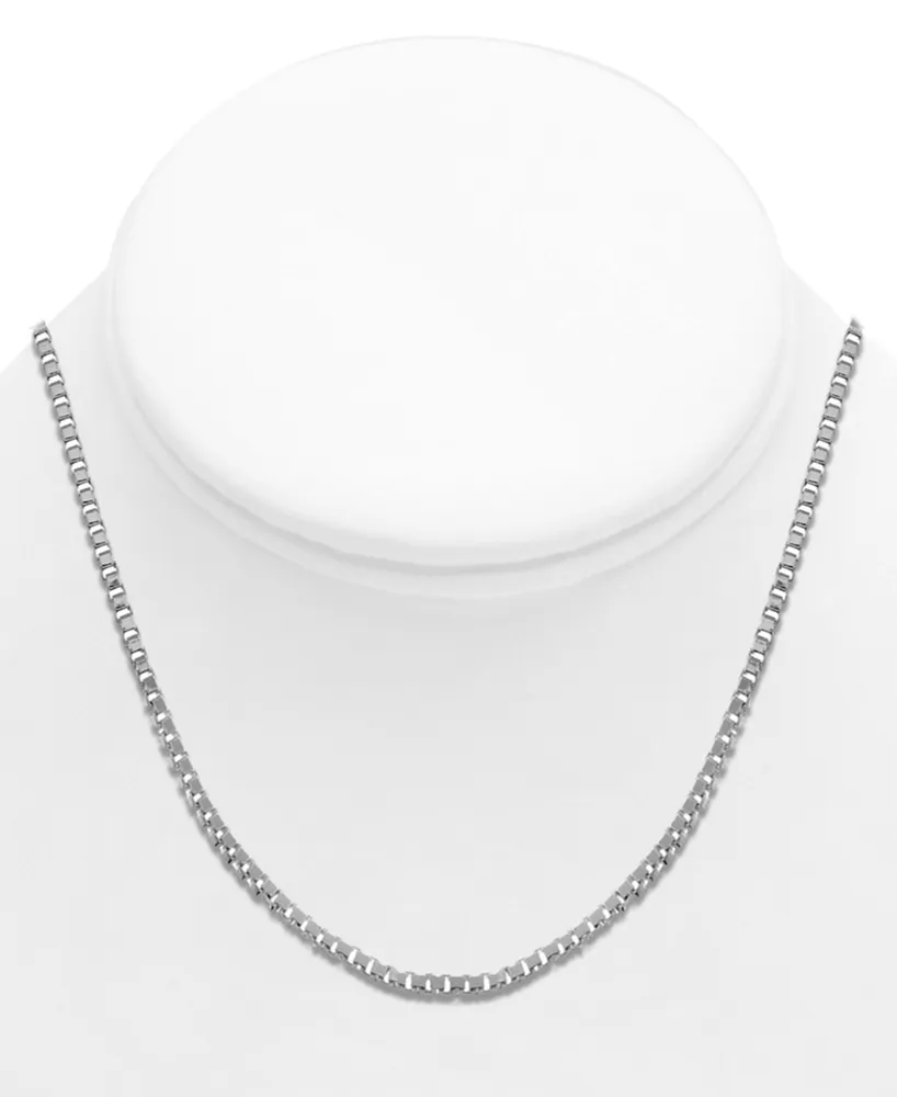 And Now This Silver Plated Box Link 18" Chain Necklace