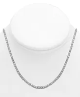 And Now This Silver Plated Box Link 18" Chain Necklace