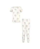 Touched by Nature Baby Boys Unisex Organic Cotton Tight-Fit Pajama Set