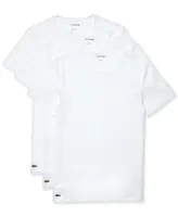 Lacoste Men's Crew Neck Slim Fit Undershirt Set, 3-Pack