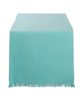 Design Imports Solid Heavyweight Fringed Table Runner