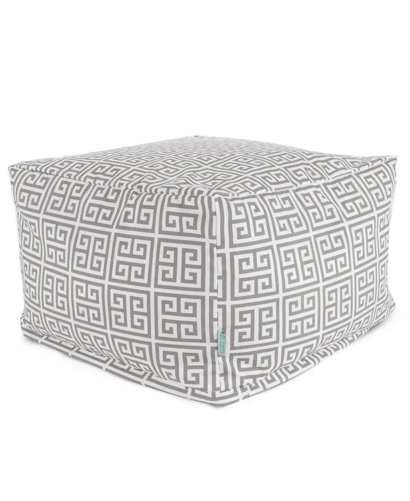 Majestic Home Goods Towers Ottoman Square Pouf 27" x 17"