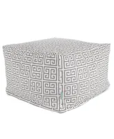 Majestic Home Goods Towers Ottoman Square Pouf 27" x 17"