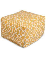 Majestic Home Goods Athens Ottoman Square Pouf 27" x 17"