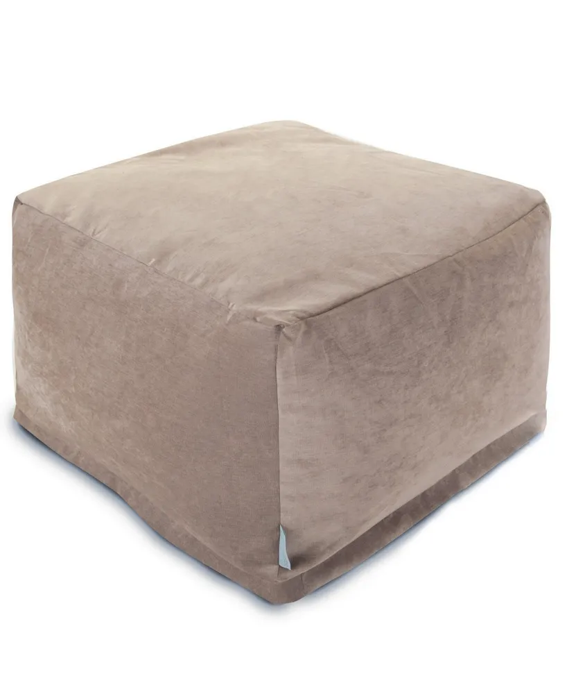 Majestic Home Goods Villa Ottoman Square Pouf 27" x 17"