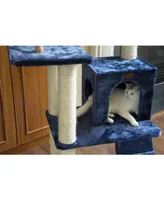 Armarkat 71" Real Wood Cat ClimbIng Tower, Cat Scratching Furniture