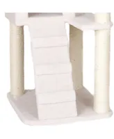 Armarkat 53" Fleece Covered High Real Wood Cat Tree