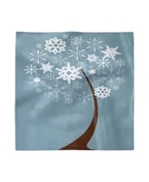 Ambesonne Snowy Trees Set of 4 Napkins