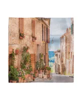 Ambesonne Mediterranean Set of 4 Napkins, 12" x 12"