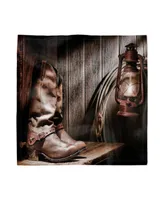 Ambesonne Western Set of 4 Napkins