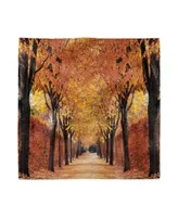 Ambesonne Autumn Set of 4 Napkins, 12" x 12"