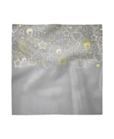 Ambesonne Outline Stars Set of 4 Napkins, 12" x 12"