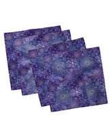 Ambesonne Snowflakes Xmas Set of 4 Napkins