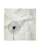 Ambesonne Dandelion Set of 4 Napkins, 12" x 12"