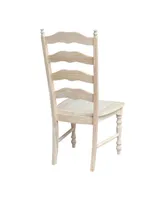 International Concepts Maine Ladderback Chairs, Set of 2