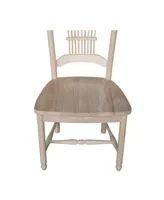 International Concepts Sheafback Chairs, Set of 2
