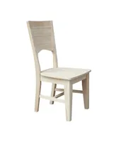 International Concepts Canyon Collection Solid Back Full Chairs, Set of 2