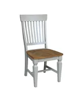 International Concepts Vista Slat Back Chairs, Set of 2