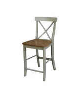 International Concepts X-Back Counterheight Stool