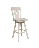 International Concepts Ava Bar Height Stool with Swivel and Auto Return