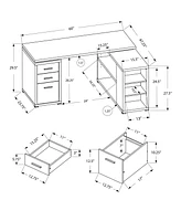 Monarch Specialties Computer Desk -Top Left-Right Facing Corner