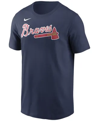 Nike Atlanta Braves Men's Swoosh Wordmark T-Shirt