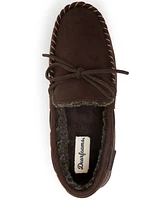 Dearfoams Men's Toby Microsuede Moccasin House Shoe Slipper