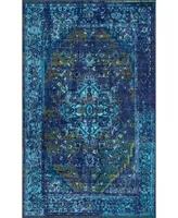 nuLoom Giza Vintage-Inspired Persian Reiko 4'4" x 6' Area Rug