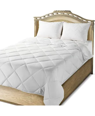 Mastertex Down Alternative Quilted Bed Comforter – White