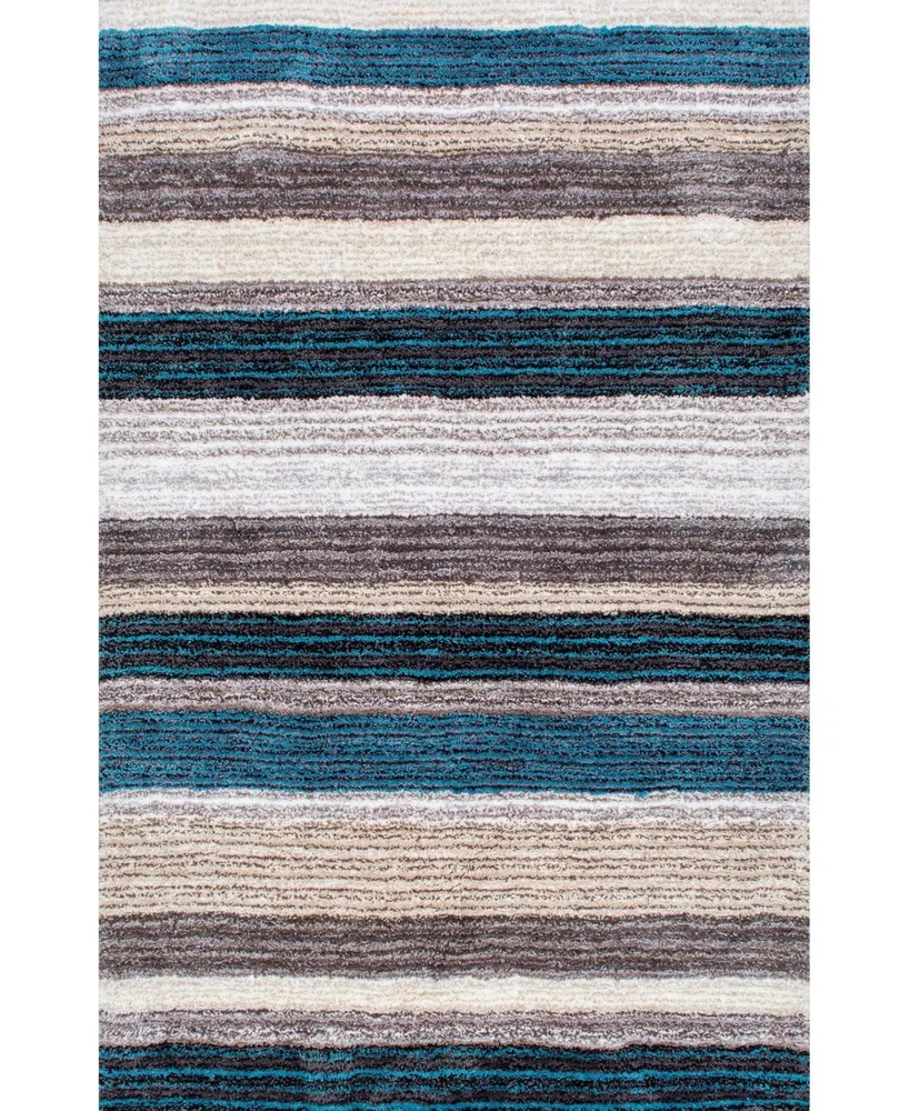 nuLoom Zoomy Hand Tufted Classie Blue 3' x 5' Area Rug