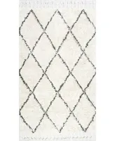 nuLoom Moroccan Venice Moroccan Neutral 4' x 6' Area Rug