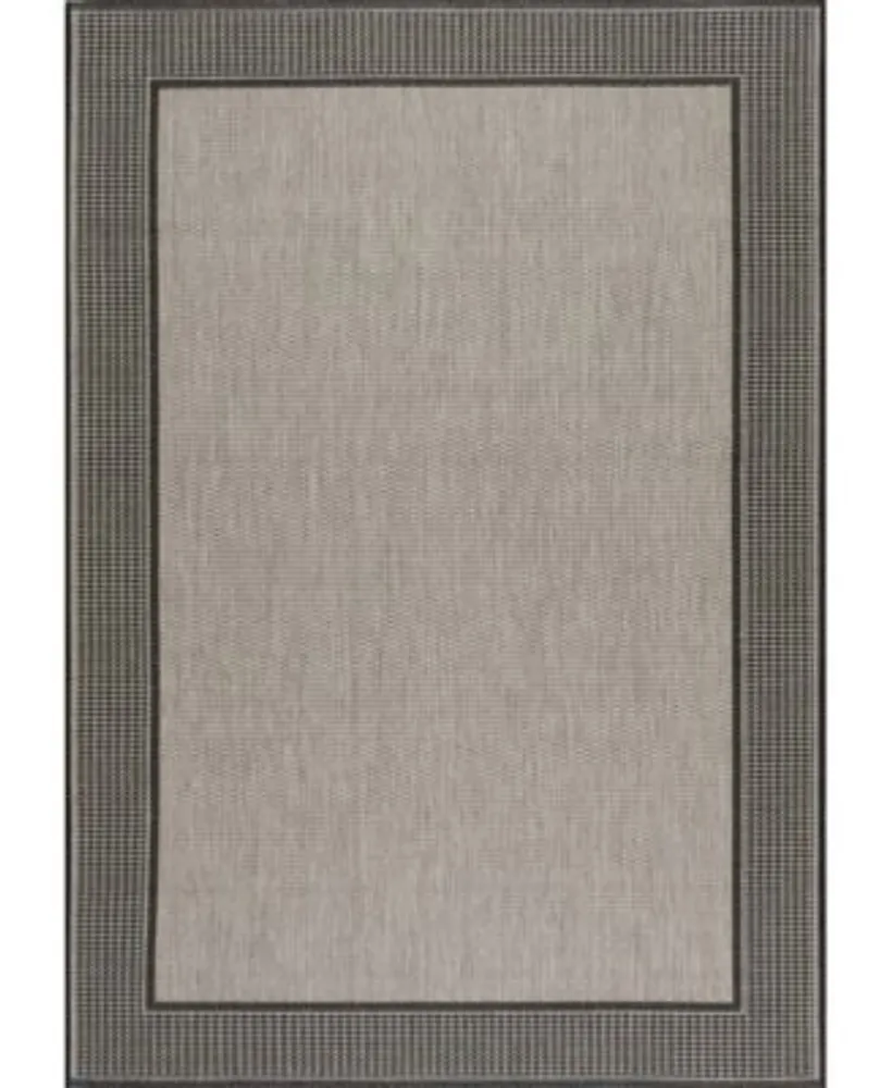 Nuloom Dawn Gris Border Outdoor Area Rug