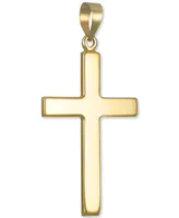 Polished Cross Pendant in 14k Gold Pendant