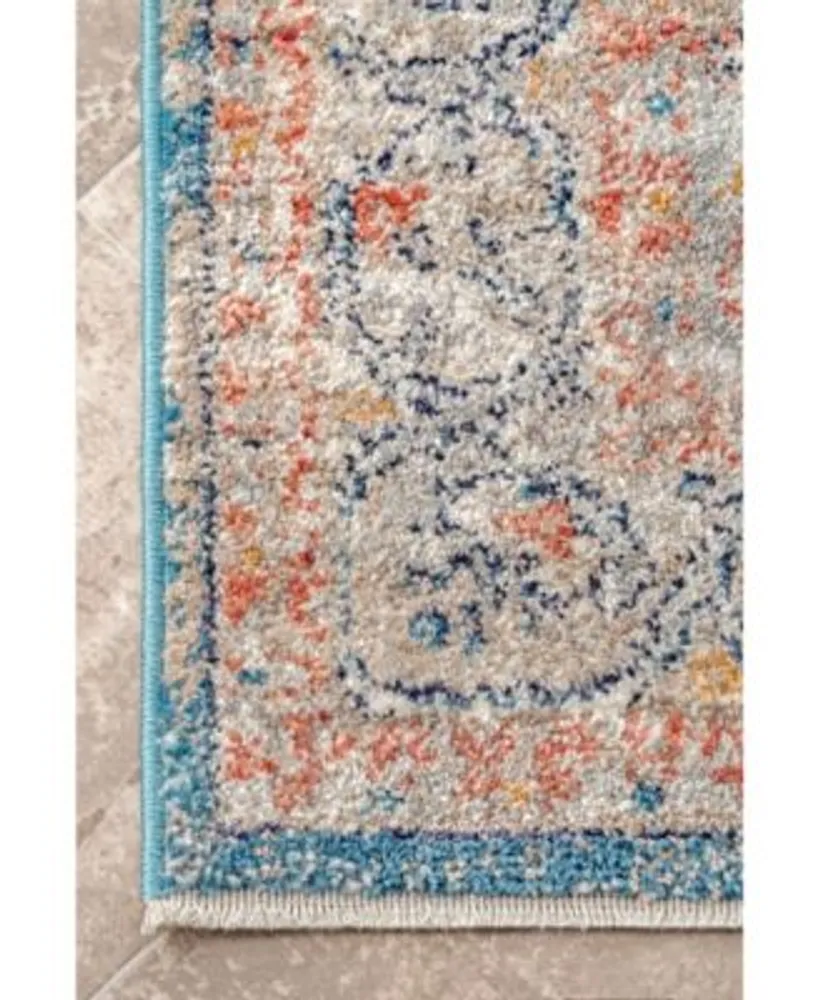 Nuloom Delicate Chanda Persian Vintage Inspired Blue Area Rug