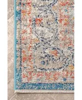 Nuloom Delicate Chanda Persian Vintage Inspired Blue Area Rug