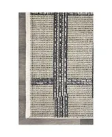 nuLoom Fantasy Contemporary Ismay Gray 5'3" x 7'7" Area Rug